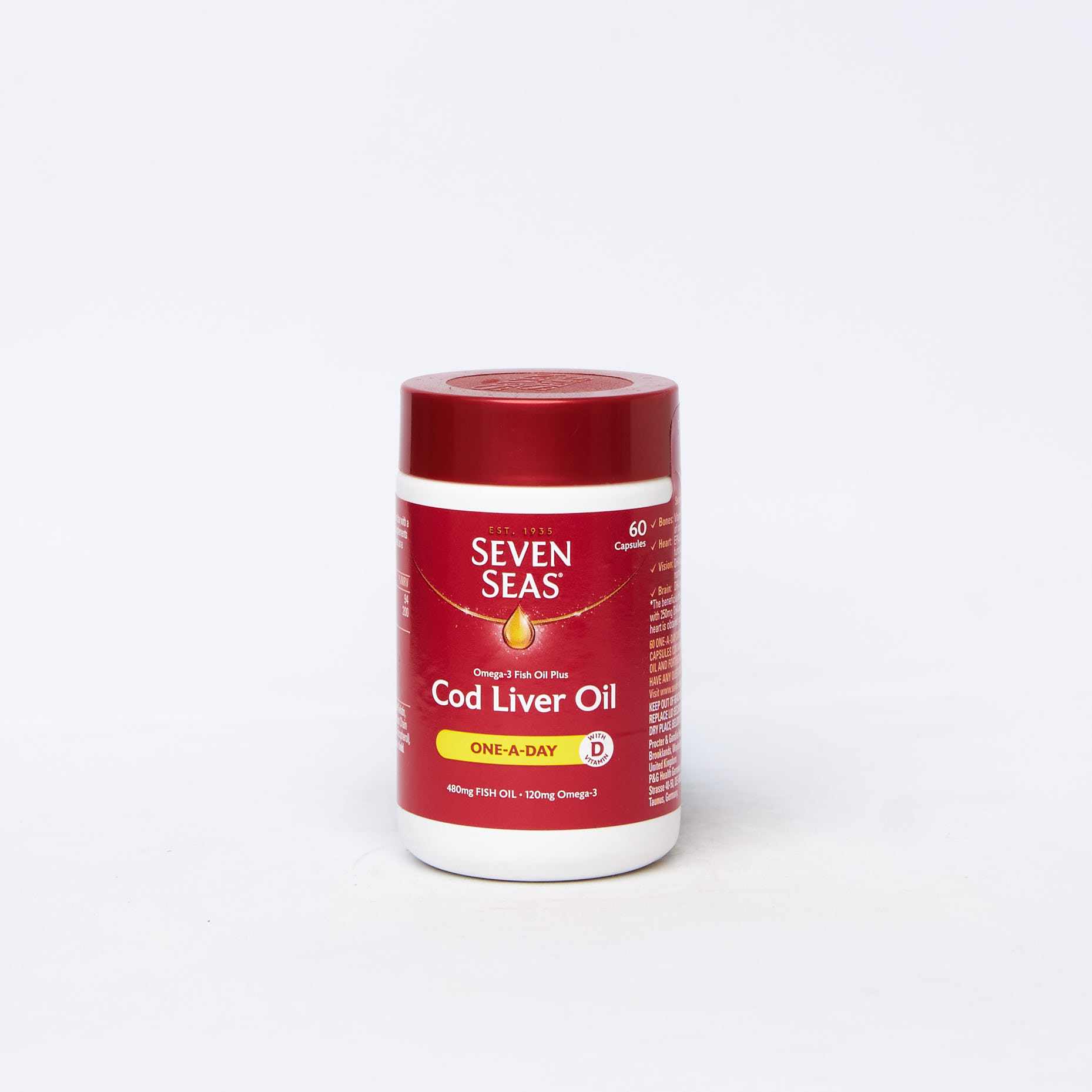 SEVEN SEAS COD LIVER OIL 1 A DAY 60 CAPS Bedita Pharmaceuticals