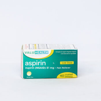 VALUHEALTH ASPIRIN (NSAID) 81MG PAIN RELIEVER LOW DOSE 40's